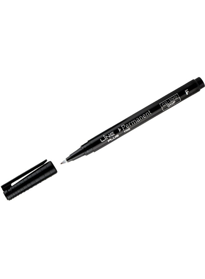 لاين بلس أقلام ماركر دائمة Lineplus Power 2500 F: الحل الأمثل للكتابة على CD/DVD/OHP وجميع الأسطح,"لاين بلس" Lineplus: أقلام ماركر Permanent عالية الجودة، سريعة الجفاف ومقاومة للماء - عبوة 4 ألوان أساسية قلم تحديد دائم لا يبهت ولا يتلطخ (أسود، أزرق، أحمر، أخضر) - Image 4